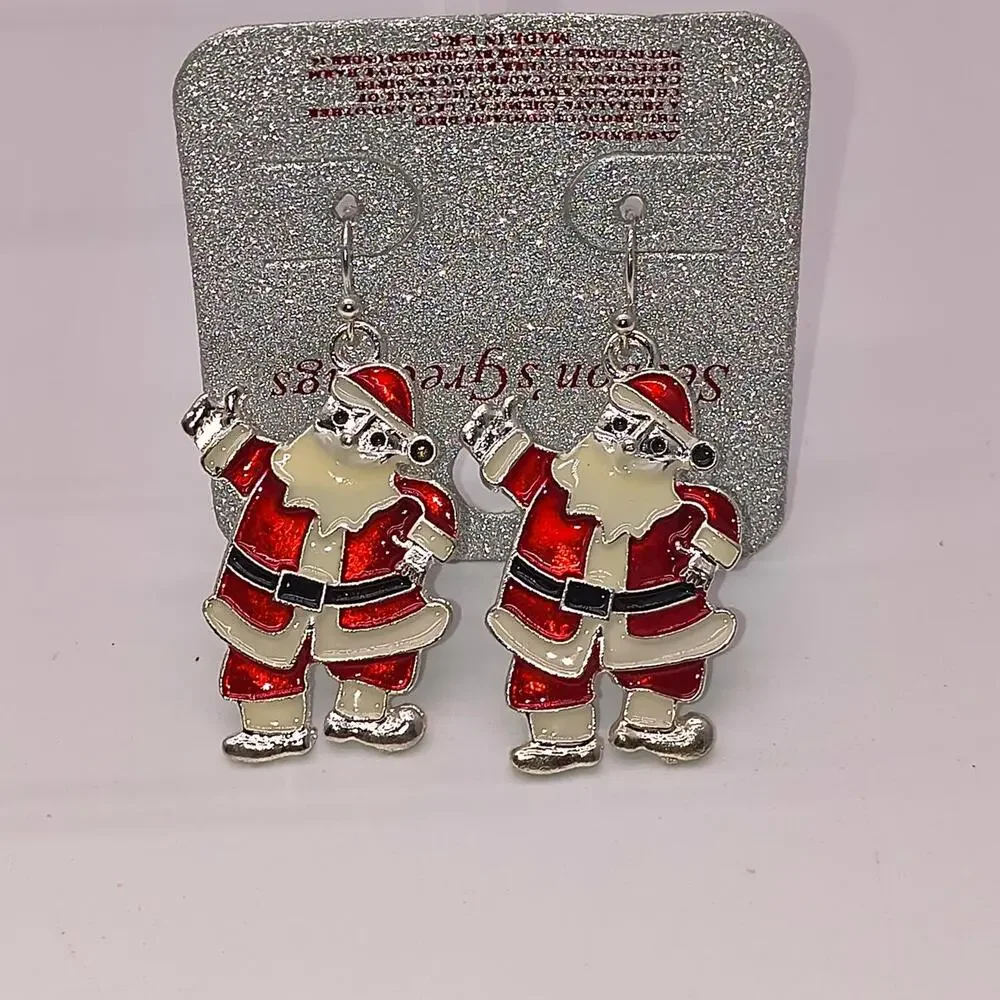 C 3 red silver santa